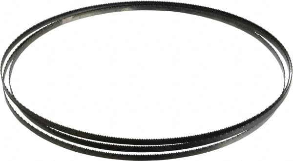 Disston - 14 TPI, 7' 9" Long x 1/4" Wide x 0.025" Thick, Welded Band Saw Blade - Carbon Steel, Toothed Edge, Raker Tooth Set, Flexible Back, Contour Cutting - Benchmark Tooling
