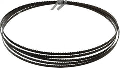 Disston - 6 TPI, 12' 6" Long x 1/4" Wide x 0.025" Thick, Welded Band Saw Blade - Carbon Steel, Toothed Edge, Raker Tooth Set, Flexible Back, Contour Cutting - Benchmark Tooling