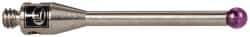 Renishaw - 0.0787 Inch Ball Diameter, Stainless Steel Stem, M2 Thread, Ruby Point Ball Tip CMM Stylus - 0.5512 Inch Working Length, 0.05 Inch Stem Diameter, 0.7874 Inch Overall Length - Benchmark Tooling