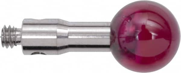 Renishaw - 0.2362 Inch Ball Diameter, Stainless Steel Stem, M2 Thread, Ruby Point Ball Tip CMM Stylus - 0.3937 Inch Working Length, 0.0984 Inch Stem Diameter, 0.3937 Inch Overall Length - Benchmark Tooling