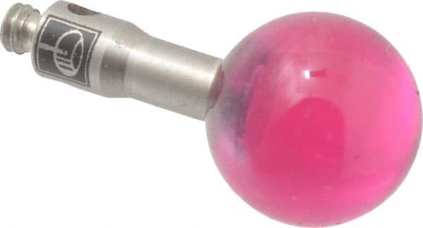 Renishaw - 0.315 Inch Ball Diameter, Stainless Steel Stem, M2 Thread, Ruby Point Ball Tip CMM Stylus - 0.4331 Inch Working Length, 0.0984 Inch Stem Diameter, 0.3937 Inch Overall Length - Benchmark Tooling