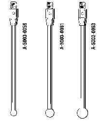 Renishaw - 7 mm Ball Diameter, CMM Stylus and Probe - 51.5 mm Overall Length - Benchmark Tooling