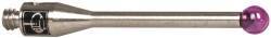 Renishaw - 0.0984 Inch Ball Diameter, Stainless Steel Stem, M2 Thread, Ruby Point Ball Tip CMM Stylus - 0.6457 Inch Working Length, 0.05 Inch Stem Diameter, 0.7874 Inch Overall Length - Benchmark Tooling