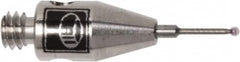 Renishaw - 0.0197 Inch Ball Diameter, Carbide Stem, M2 Thread, Ruby Point Ball Tip CMM Stylus - 0.1181 Inch Working Length, 0.02 Inch Stem Diameter, 0.3937 Inch Overall Length - Benchmark Tooling