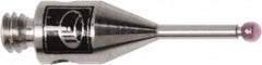 Renishaw - 0.0394 Inch Ball Diameter, Stainless Steel Stem, M2 Thread, Ruby Point Ball Tip CMM Stylus - 0.1772 Inch Working Length, 0.028 Inch Stem Diameter, 0.3937 Inch Overall Length - Benchmark Tooling