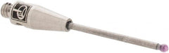 Renishaw - 0.0394 Inch Ball Diameter, Carbide Stem, M2 Thread, Ruby Point Ball Tip CMM Stylus - 1/2 Inch Working Length, 0.04 Inch Stem Diameter, 0.7874 Inch Overall Length - Benchmark Tooling