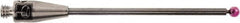 Renishaw - 0.0591 Inch Ball Diameter, Carbide Stem, M2 Thread, Ruby Point Ball Tip CMM Stylus - 0.8858 Inch Working Length, 0.0394 Inch Stem Diameter, 1.1811 Inch Overall Length - Benchmark Tooling