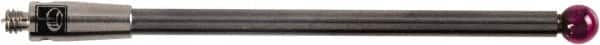 Renishaw - 0.1181 Inch Ball Diameter, Carbide Stem, M2 Thread, Ruby Point Ball Tip CMM Stylus - 1.4567 Inch Working Length, 0.0787 Inch Stem Diameter, 1.5748 Inch Overall Length - Benchmark Tooling