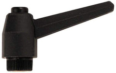 Jergens - 1/4-20, 0.6" Hub Diam, Glass Fiber Reinforced Technopolymer Adjustable Clamping Handle - Benchmark Tooling
