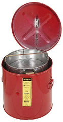 Justrite - Bench Top Solvent-Based Parts Washer - 6 Gal Max Operating Capacity, Steel Tank, 14-1/4" High x 15-5/8" Wide - Benchmark Tooling