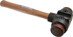 Vaughan Bushnell - 4-1/2 Lb Head 2" Face Rawhide Rawhide Split Head Hammer - Wood Handle - Benchmark Tooling