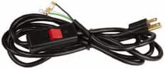 Gast - 1/3 HP Power Cord Assembly with Switch - 10 Ft. Long, 115-1 Voltage - Benchmark Tooling