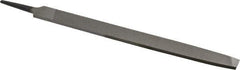 Value Collection - 12" Long, Bastard Cut, Lathe American-Pattern File - Single Cut, 9/32" Overall Thickness, Tang - Benchmark Tooling