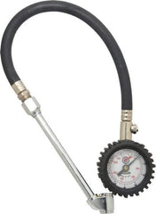 Acme - 0 to 160 psi Dial Dual Tire Pressure Gauge - Closed Check, 12' Hose Length - Benchmark Tooling