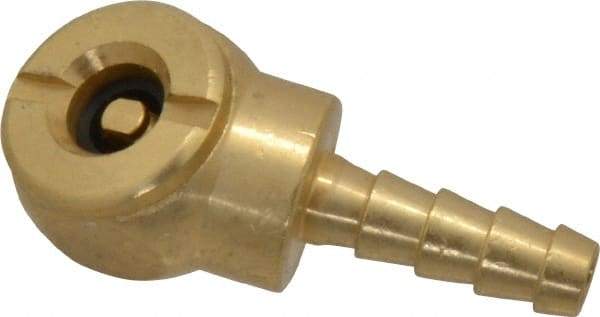 Acme - Closed Check Brass Air Chuck - Ball Foot Chuck, 1/4 Barbed - Benchmark Tooling