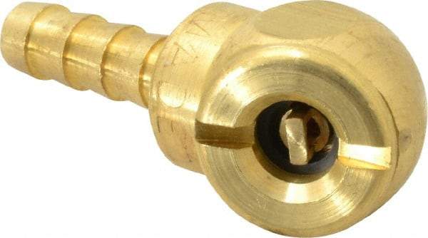 Acme - Open Check Brass Air Chuck - Ball Foot Chuck, 1/4 Barbed - Benchmark Tooling