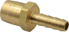 Acme - Closed Check Brass Air Chuck - Straight Push On Chuck, 1/4 Barbed - Benchmark Tooling