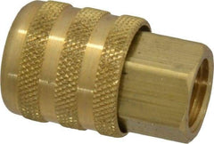 Acme - Closed Check Brass Air Chuck - Lock On Chuck, 1/4 FPT - Benchmark Tooling