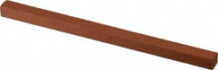 Norton - 4" Long x 1/4" Wide x 1/4" Thick, Aluminum Oxide Sharpening Stone - Square - Benchmark Tooling