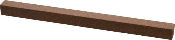 Norton - 4" Long x 1/4" Wide x 1/4" Thick, Aluminum Oxide Sharpening Stone - Square - Benchmark Tooling