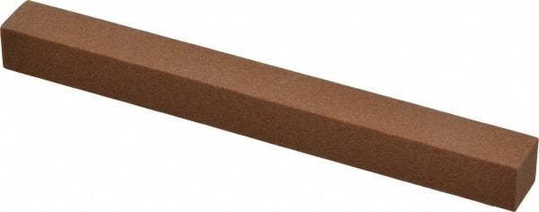 Norton - 4" Long x 3/8" Wide x 3/8" Thick, Aluminum Oxide Sharpening Stone - Square - Benchmark Tooling