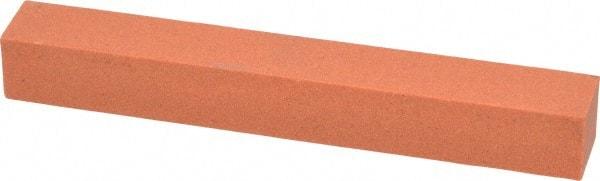 Norton - 4" Long x 1/2" Wide x 1/2" Thick, Aluminum Oxide Sharpening Stone - Square - Benchmark Tooling