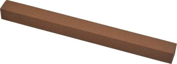 Norton - 6" Long x 1/2" Wide x 1/2" Thick, Aluminum Oxide Sharpening Stone - Square, Medium Grade - Benchmark Tooling