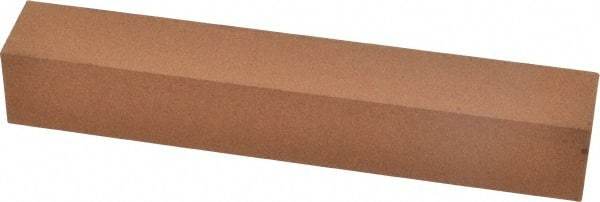 Norton - 6" Long x 1" Wide x 1" Thick, Aluminum Oxide Sharpening Stone - Square, Medium Grade - Benchmark Tooling