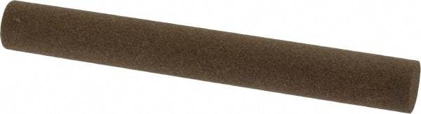 Norton - 4" Long x 1/2" Diam x 1/2" Thick, Aluminum Oxide Sharpening Stone - Round, Coarse Grade - Benchmark Tooling