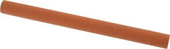 Norton - 6" Long x 1/2" Diam x 1/2" Thick, Aluminum Oxide Sharpening Stone - Round, Fine Grade - Benchmark Tooling