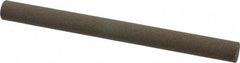 Norton - 6" Long x 1/2" Diam x 1/2" Thick, Aluminum Oxide Sharpening Stone - Round, Coarse Grade - Benchmark Tooling