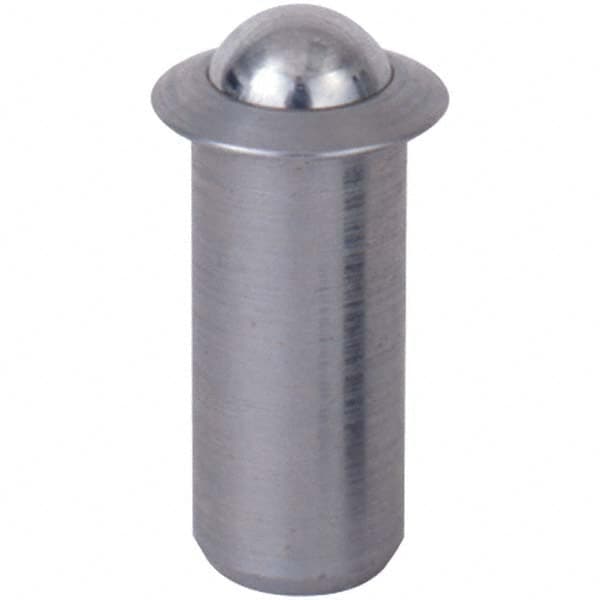 TE-CO - Press-Fit Ball Plungers Body Diameter (Decimal Inch): 0.5000 Body Length (Decimal Inch): 1.2180 - Benchmark Tooling