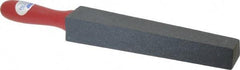 Norton - 1-1/4" Wide x 14" OAL, Silicon Carbide Sharpening Stone - Taper, Coarse Grade, 180 Grit - Benchmark Tooling