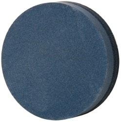 Norton - 4" Long x 1" Diam x 1" Thick, Silicon Carbide Sharpening Stone - Round, Coarse, Fine Grade - Benchmark Tooling