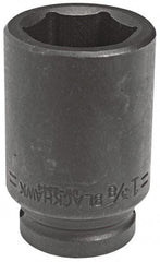 Blackhawk by Proto - 3/4" Drive 1-1/8" Deep Impact Socket - 6 Points, 3-1/4" OAL - Benchmark Tooling