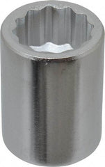Blackhawk by Proto - 1", 3/4" Drive, Standard Hand Socket - 12 Points, 2" OAL, Chrome Finish - Benchmark Tooling