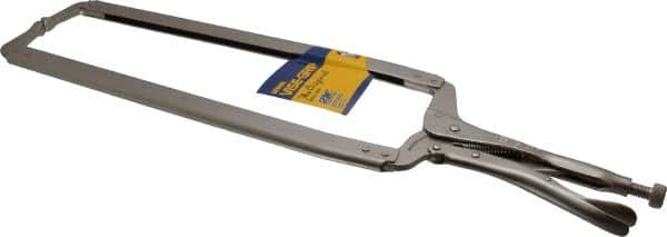 Irwin - 24" OAL C-Clamp Locking Pliers - 15-1/2" Jaw Depth, 12-1/2" Jaw Opening - Benchmark Tooling