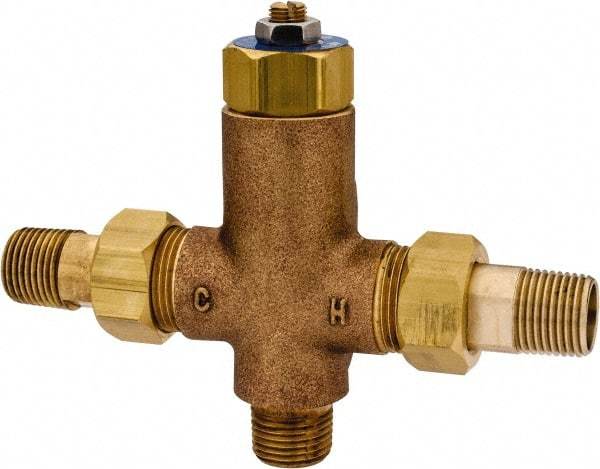 Bradley - Wash Fountain Thermo Static Mixing Valve - For Use with Bradley Foot-Controlled Wash Fountains - Benchmark Tooling