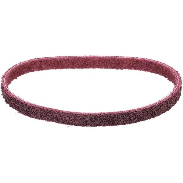 Dynabrade - 3/4" Wide x 18" OAL, Aluminum Oxide Abrasive Belt - Aluminum Oxide, Medium, Nonwoven, Series SC-BS - Benchmark Tooling