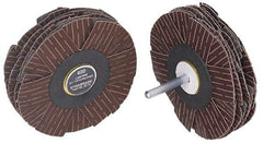 Dynabrade - 4" Diam 150 Grit Coated Sanding Star - Very Fine Grade, Spindle Mount - Benchmark Tooling