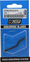 Noga - 1/8" Max Head Diam Countersink Blade - High Speed Steel, Right Handed Blade, Compatible with NogaGrip-1 Handle, RotoDrive Holder, for Hole Inner Surface & Outer Edge - Benchmark Tooling