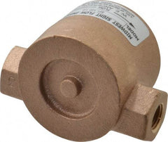 Dwyer - 1/4 Inch, Bronze Body Sight Flow Indicator - 125 Max psi, 3 Inch Overall Length, 200°F - Benchmark Tooling