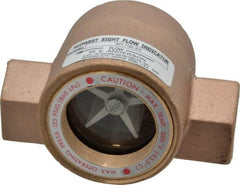 Dwyer - 3/4 Inch, Bronze Body Sight Flow Indicator - 125 Max psi, 4 Inch Overall Length, 200°F - Benchmark Tooling