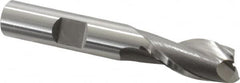 OSG - 13/32", 13/16" LOC, 3/8" Shank Diam, 2-1/2" OAL, 2 Flute, Vanadium High Speed Steel Square End Mill - Single End, Uncoated, Spiral Flute, 30° Helix, Centercutting, Right Hand Cut, Right Hand Flute, Series 573 - Benchmark Tooling