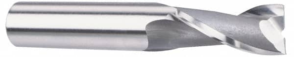 OSG - 27/32", 1-1/2" LOC, 5/8" Shank Diam, 3-5/8" OAL, 2 Flute, Vanadium High Speed Steel Square End Mill - Benchmark Tooling