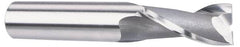 OSG - 19/32", 1-1/8" LOC, 1/2" Shank Diam, 3-1/8" OAL, 2 Flute, Vanadium High Speed Steel Square End Mill - Single End, Uncoated, Spiral Flute, 30° Helix, Centercutting, Right Hand Cut, Right Hand Flute, Series 573 - Benchmark Tooling