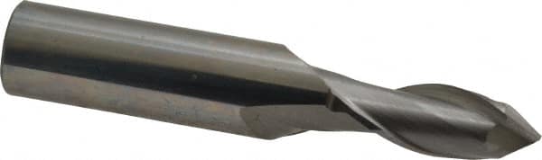 Magafor - 3/8" Body Diam, 90°, 2-3/4" OAL, Solid Carbide Spotting Drill - Benchmark Tooling