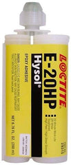 Loctite - 200 mL Cartridge Two Part Epoxy - 20 min Working Time, 4,690 psi Shear Strength, Series E-20HP - Benchmark Tooling