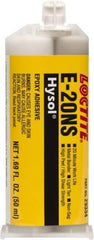 Loctite - 50 mL Cartridge Two Part Epoxy - 20 min Working Time, 2,790 psi Shear Strength, Series E-20NS - Benchmark Tooling