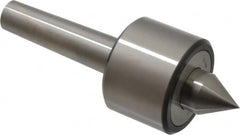 Riten - MT3 Taper Shank, 2-3/8" Head Diam 4,480 Lb Capacity Live Center - 4,000 Max RPM, 1-3/4" Head Length, 1" Point Diam, 1-1/4" Point Len, 1,100 Lb Max Workpc, 6-7/16" OAL, 1-1/4" Long Tip, Standard Point - Benchmark Tooling